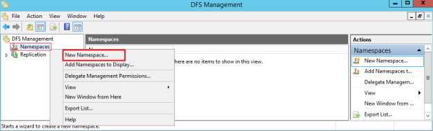 DFS New Namespace